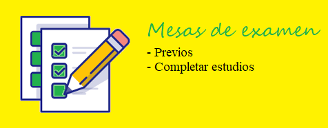 mesas de examen